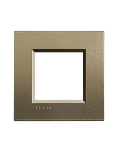 Bticino LivingLight 2-module plate in square color LNA4802SQ