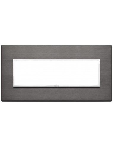 Placca Vimar Eikon Evo 7 moduli grigio lava 21657.03