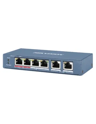 POE Switch Hikvision DS-3E0106HP-E 4 Ports 10/100 Mb/s 60W 301801345