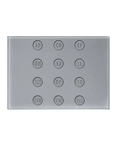 Urmet Alpha Alphabetic Keypad Door Opener Module, Gray color 1168/49G