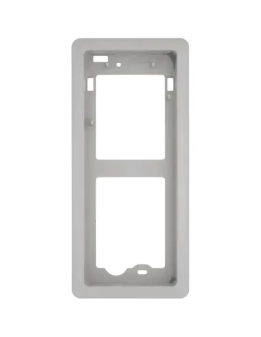 Recessed frame for BPT THANGRAM push button panel in satin chrome