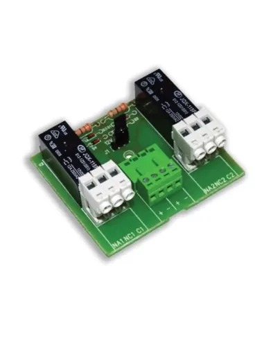 Hiltron 2 Relay 12/24V board with negative control SCH2R-24