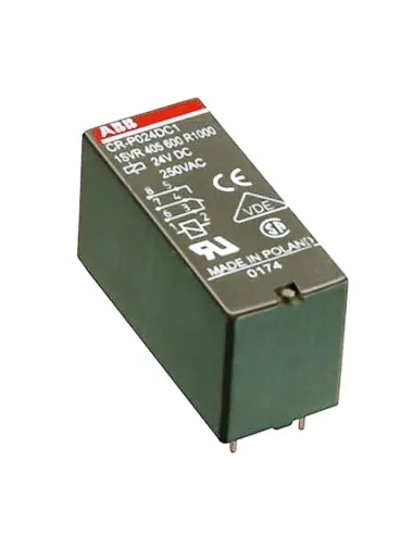 Mini Relè Abb 24VDC 2 contatti di scambio 8A 250V ER 521 5