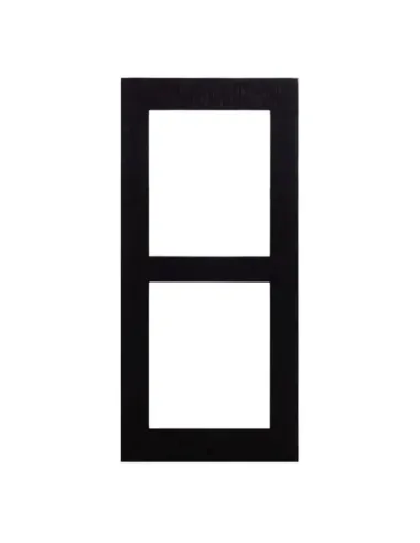 2N wall frame for IP/LTE Verso 2-Module pushbutton panels, black 9155022B