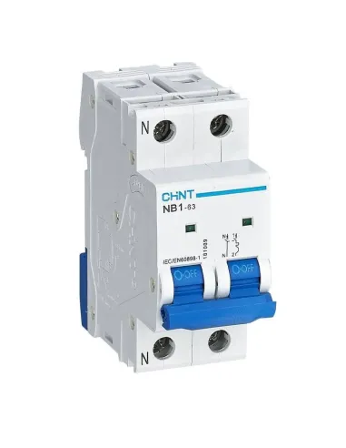 Interruttore Magnetotermico Chint NB1-63 1P+N 32A 6kA C 2 Moduli 180242