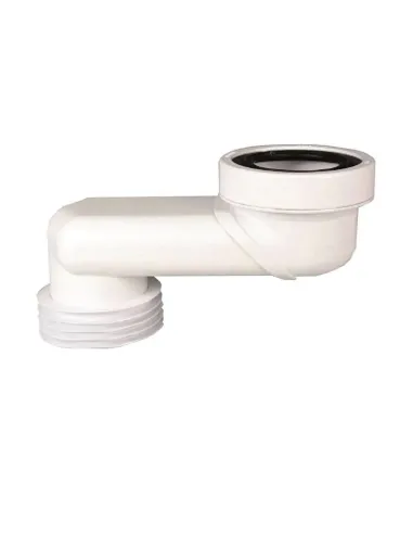 Eccentric toilet waste for GTL pipes D 110 mm 10 cm white 234200PB10