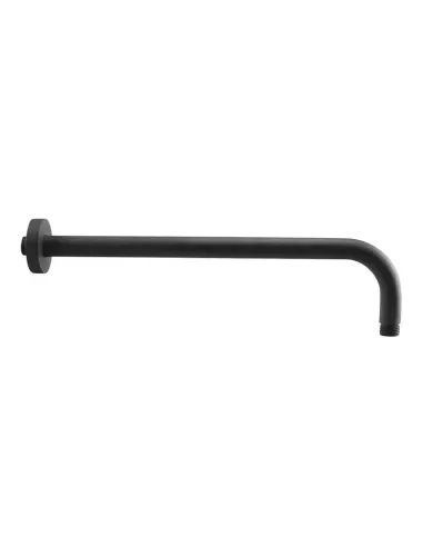 Round wall shower arm 35 cm matt black