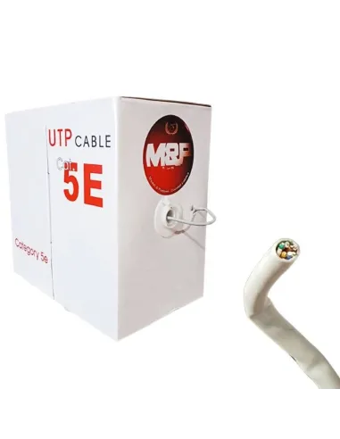 UTP CAT 5E data transmission cable, white, 305 metres