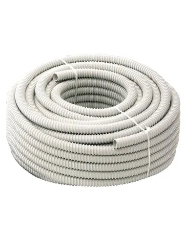 Tubo corrugato bianco con tirafilo diametro 20 mm B11543