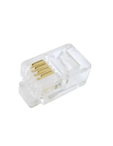 Spina plug RJ10 4/4 trasparente Fanton 22280