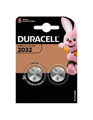 Batteria Litio Duracell DL2032 3V per orologi Blister 2 pezzi 302605200