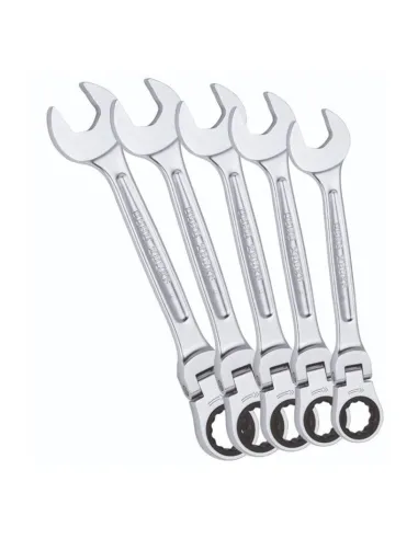 Usag 285 KF/SE5 jointed ratchet combination wrench set kit U02856160