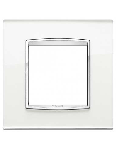 Vimar 20642.C81 Eikon Chrome - placca 2 moduli argento mirror