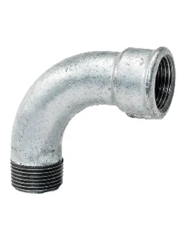 90 degree bend for cast iron pipes Gebo Male/Female 2 inches 1-9G