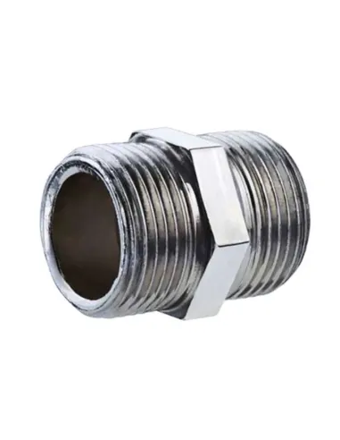 Threaded fitting for Oter pipes in galvanized steel M/M 3/8 28003