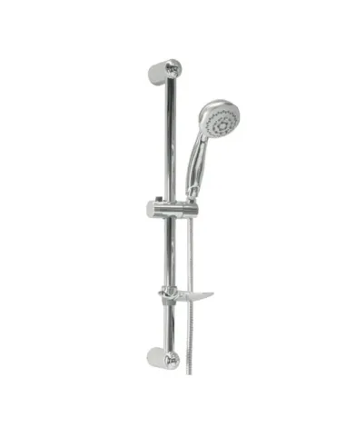 Complete shower rail with 5-jet hand shower D 25 mm chromed