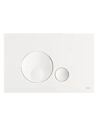 Globe white toilet flush control plate OL0152949