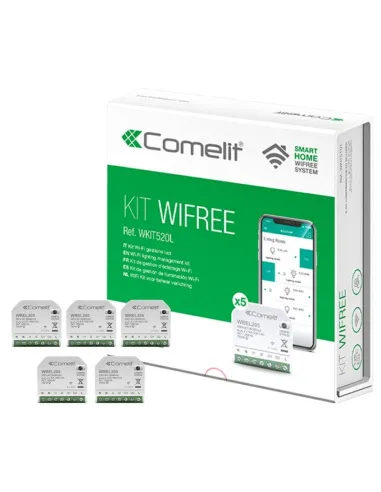 Comelit Wi-Fi smart home kit for light management 2 5A outputs WKIT520L