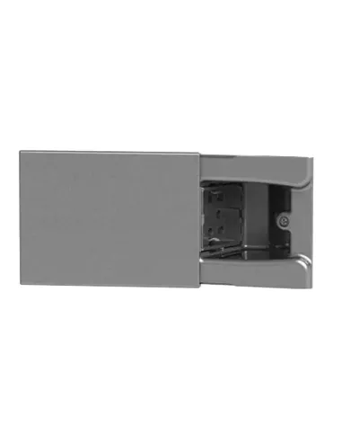 Presa a scomparsa 4Box Hide 3 moduli scorrevole con una presa Side universale grigio Tekno