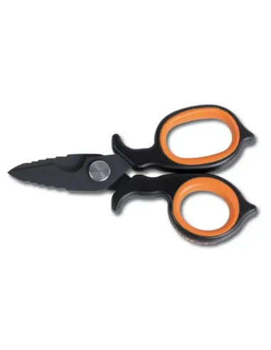 Beta scissors for electricians Asymmetric Stainless steel 011280088