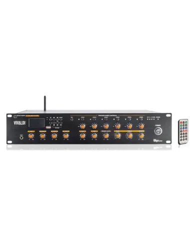 Vivaldi ULISSE multi-zone amplified mixer 240W FM WIFI USB MZ6240BTK