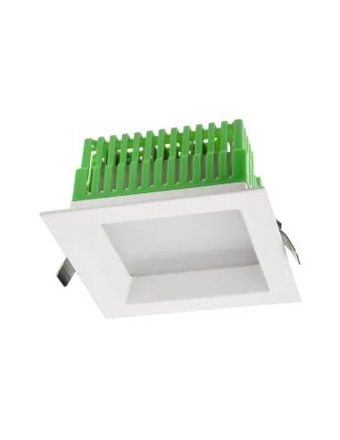 Faretto incasso LED Redo 18W 3000K 90° IP44 forma quadrata EVS02WW