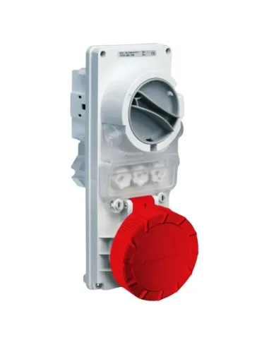 Fixed industrial socket Palazzoli 3P+N+E 63A 400V IP65 480346