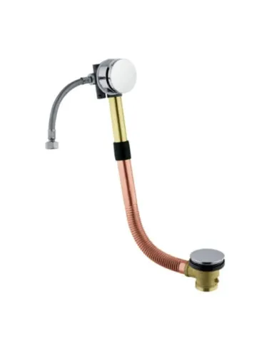 Siphon for Cgs bathtub in brass and copper 45-55 cm 120-CT.01