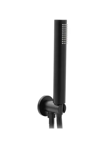 Mc Tonda hand shower kit with support and matt black flexible hose