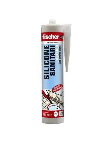 Silicone acetico per sanitari Fischer SAS 280 trasparente 00009362