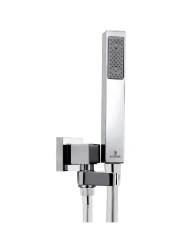 Bossini Cube shower kit with chromed adjustable support C55005C00030004