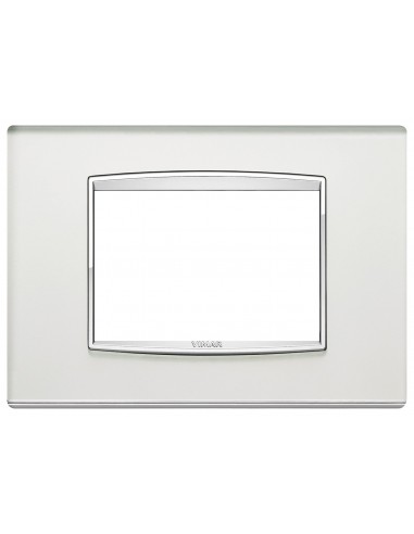 Vimar 20653.C81 Eikon Chrome - placca 3 moduli argento mirror