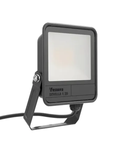 Fosnova Disano LED Floodlight 20W 4000K 2200 lumen Gray IP65 2241333200