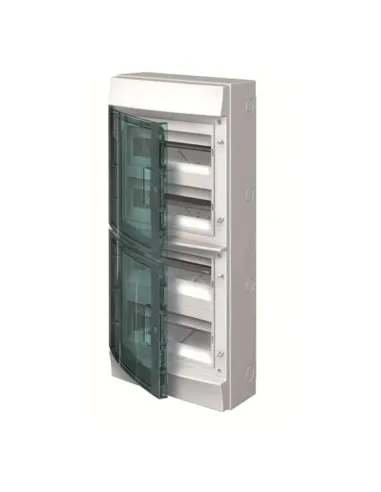 Abb wall-mounted switchboard 48 modules IP65 transparent door 4 rows H65P12X420750