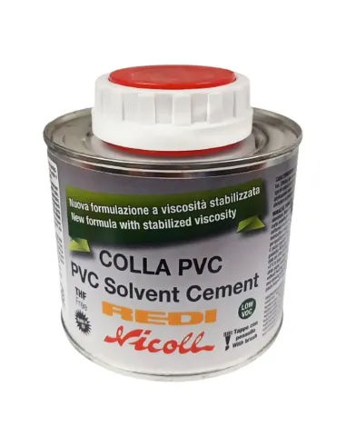 Glue for PVC pipes Redi jar with brush 500 ml COLLA50