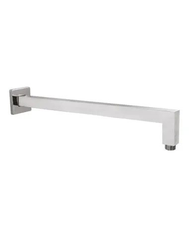 Square wall-mounted shower arm 35 cm chrome