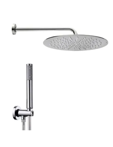 Shower kit with 25 cm Bossini Tetis shower head and flexible hose M92145000030008