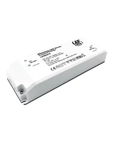 Alimentatore per strip LED LEF 50W 12VDC tensione costante IP20 LE5012TF