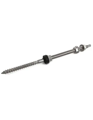 Contact 10x200 mm wood screw anchor for photovoltaic STA10200