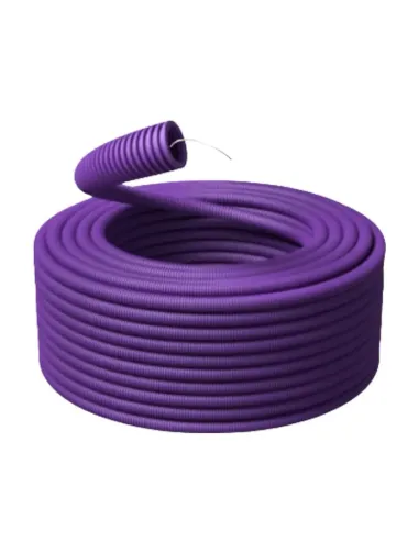 Purple corrugated tube with 32 mm diameter wire puller B11553