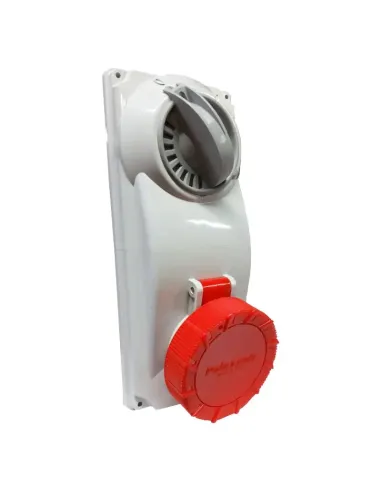 Palazzoli CEE Interlocked Industrial Socket 3P+E 16A 400V IP67