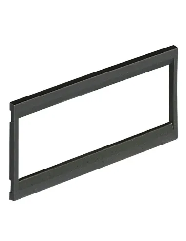 Bticino 6-module Livinglight plate, anthracite finish 16136F/6G