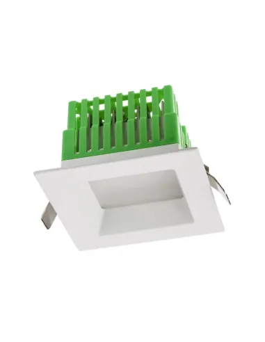 Faretto incasso LED Redo 12W 4000K 90° IP44 forma quadrata EVS01NW