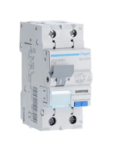 Hager 1P+N 300MA 10A AFA810H residual current circuit breaker