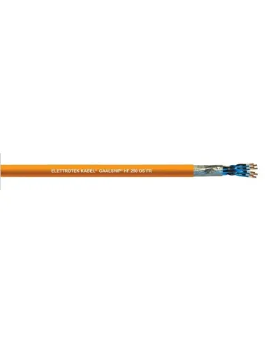 Twisted cable Elettrotek Kabel GAALSHIP 1X2X0.75 HF 250V orange 11050CGX012M07