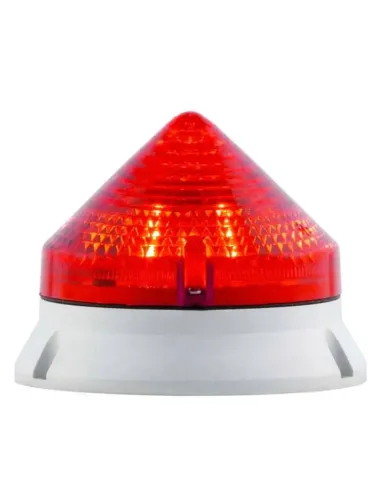 Dispositivo luminoso lampeggiante Sirena CTL 900 24/240V AC/DC cupola rossa 33573