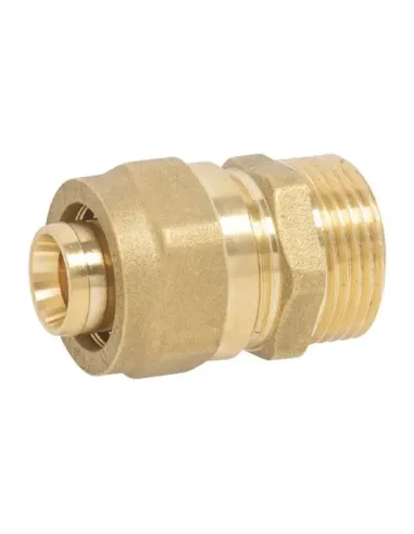 Straight fitting Ape M 1 inch x 32 mm brass 3701L00132