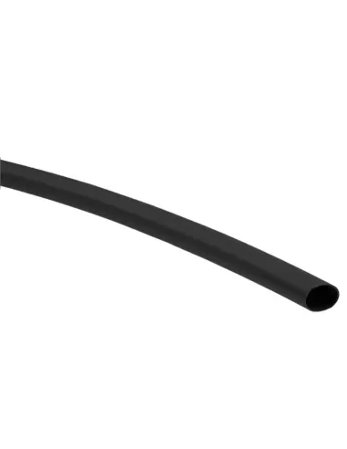 Etelec heat shrink tubing 2.4 reduces to 1.2 Black 1m GT1106