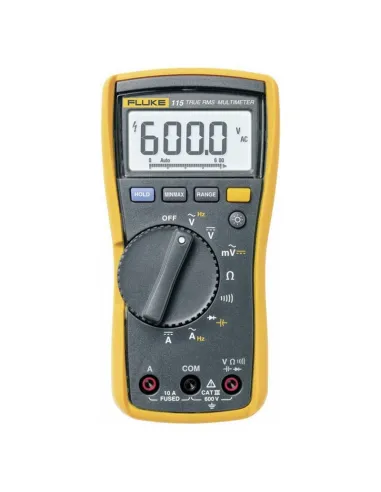 Fluke 115 TRMS 600V 10A AC/DC Digital Multimeter 6000PT 2583583