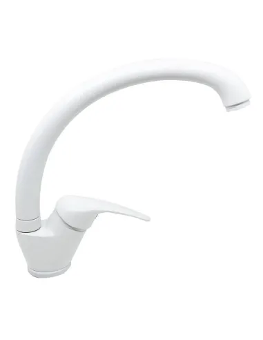 Mc single-lever lateral sink mixer with lever White